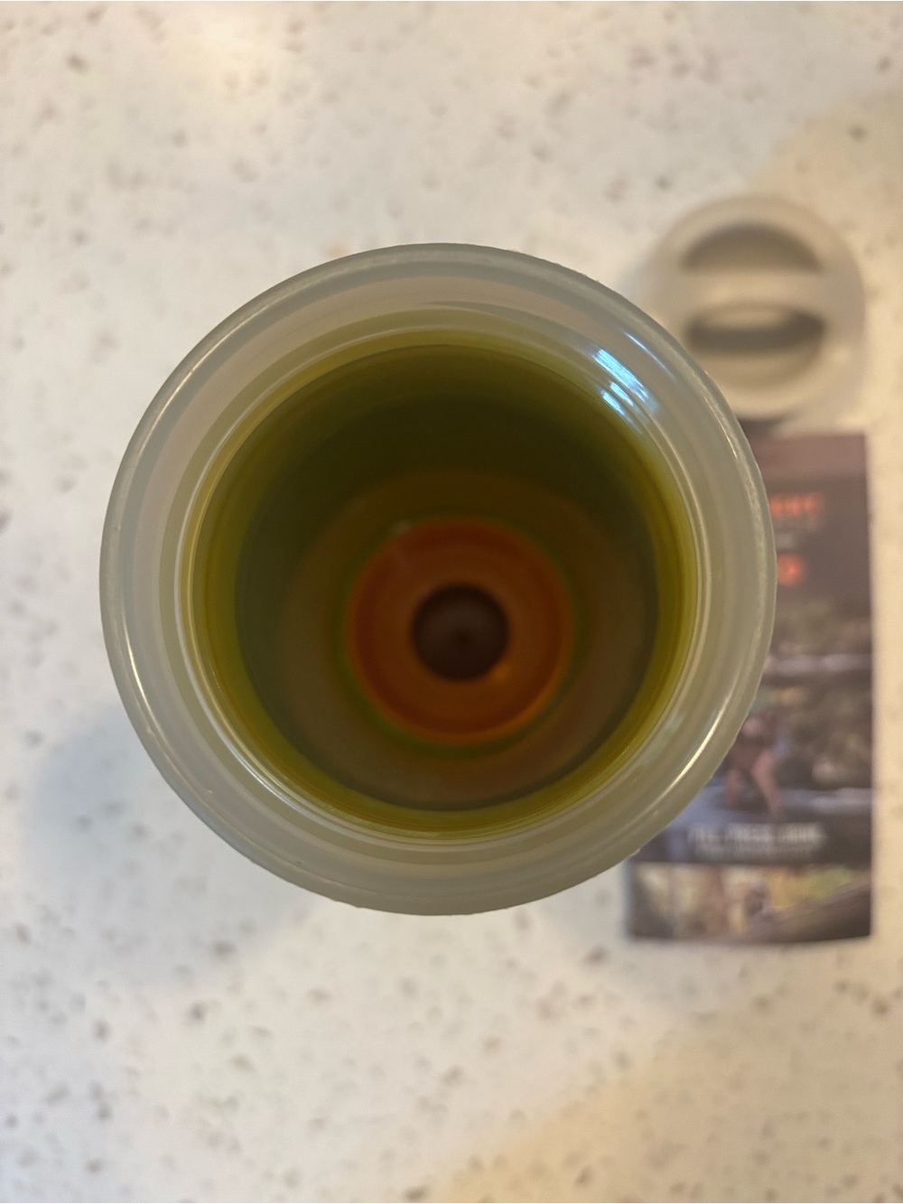 GRAYL Ultralight Purifier Bottle - Olive Green with Orange Accent - Picture 2 of 3